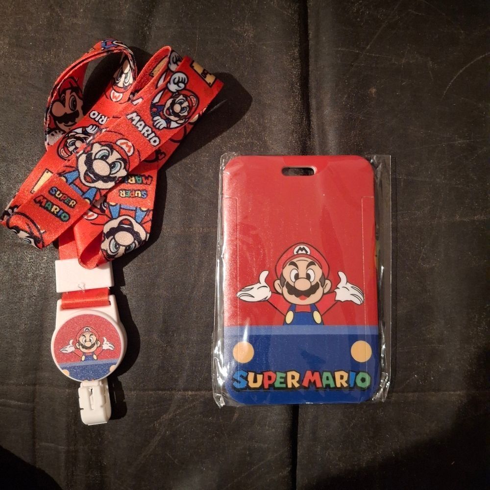 Super Mario Brothers Lanyard/ID Cardholder